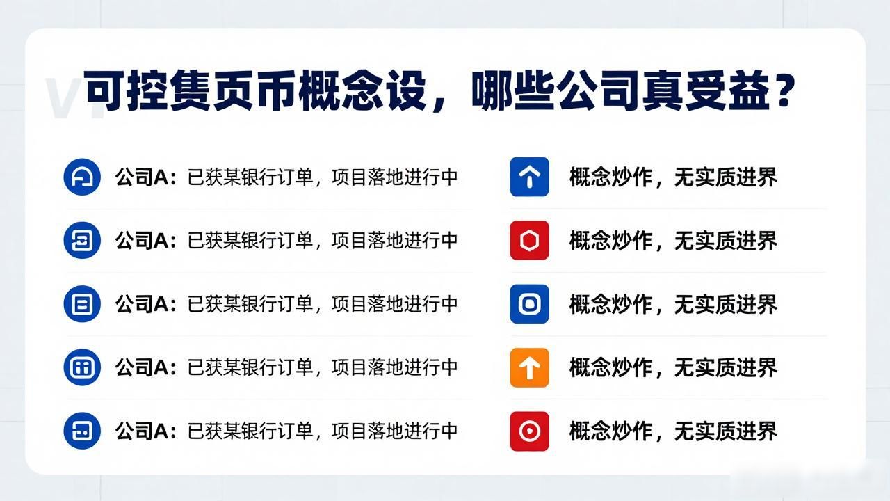 可控数字货币概念股，哪些公司真受益？