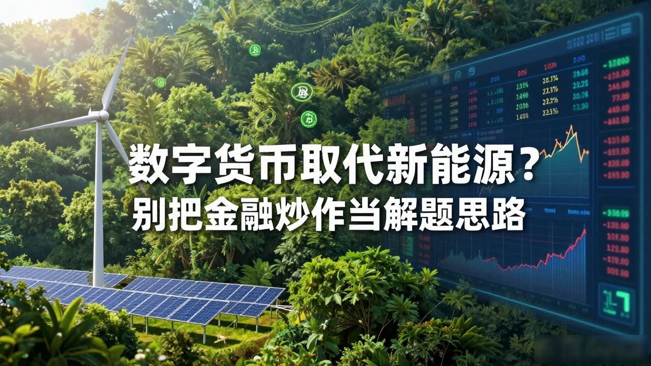 数字货币取代新能源？别把金融炒作当解题思路