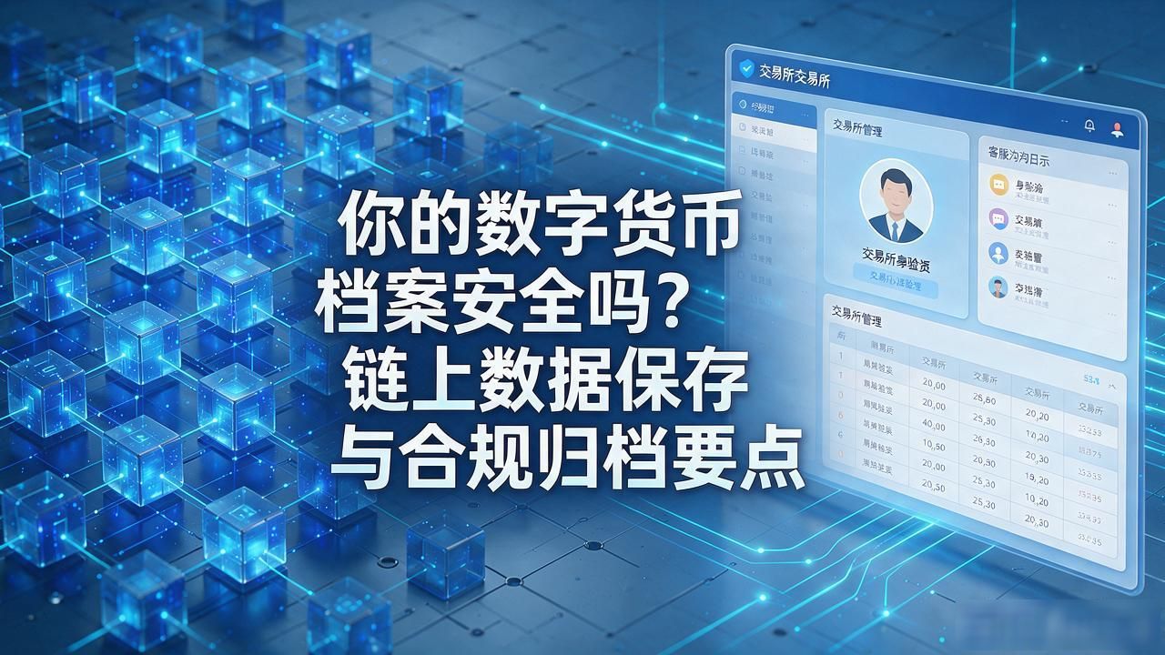 你的数字货币档案安全吗？链上数据保存与合规归档要点