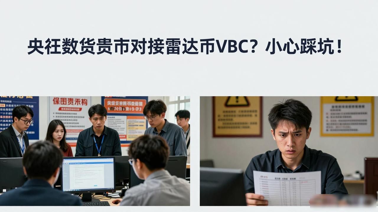 央行数字货币对接雷达币vbc？小心踩坑！
