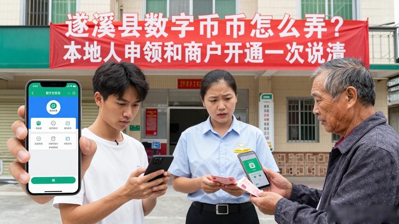 遂溪县数字货币怎么弄？本地人申领和商户开通一次说清