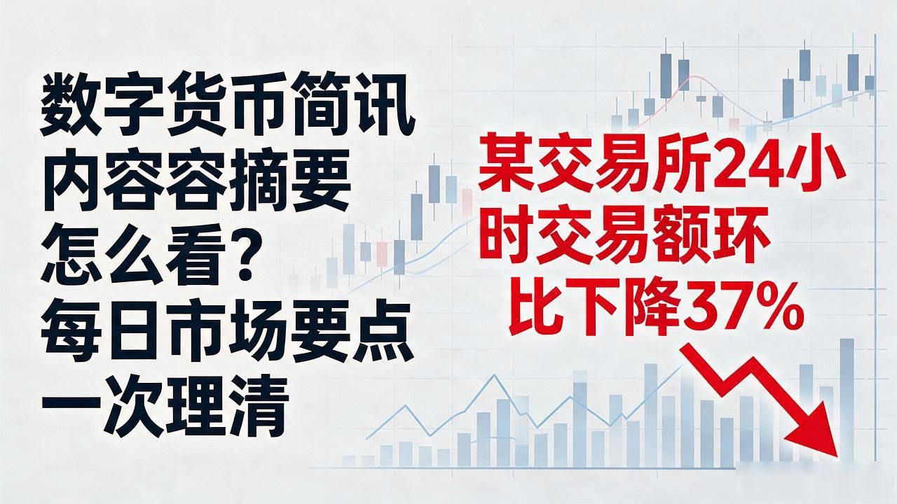 数字货币简讯内容摘要怎么看？每日市场要点一次理清