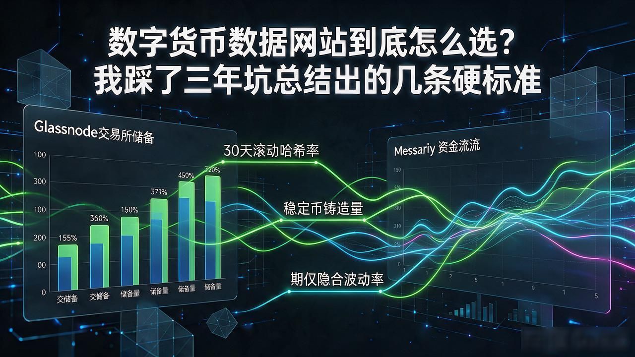 数字货币数据网站到底怎么选？我踩了三年坑总结出的几条硬标准