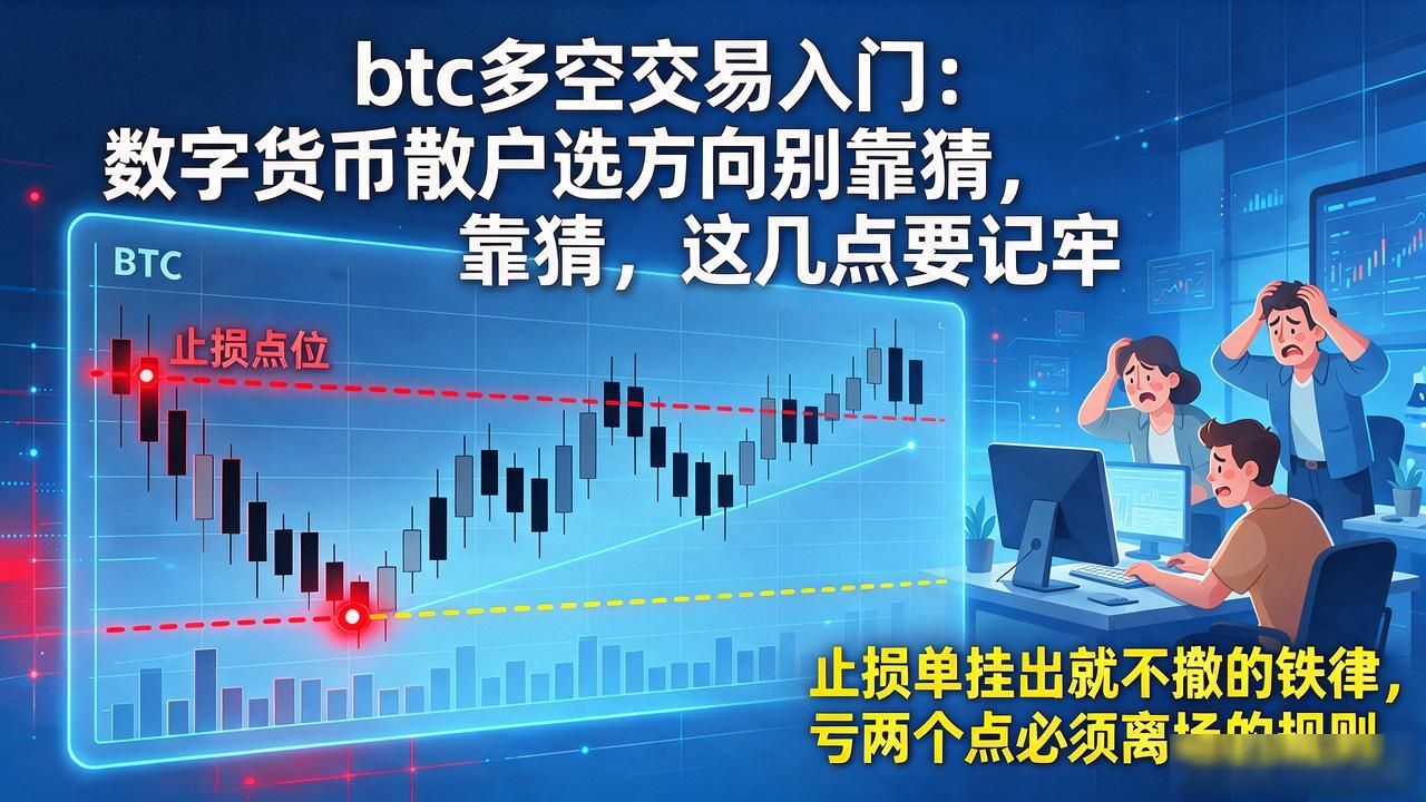 btc多空交易入门：数字货币散户选方向别靠猜，这几点要记牢