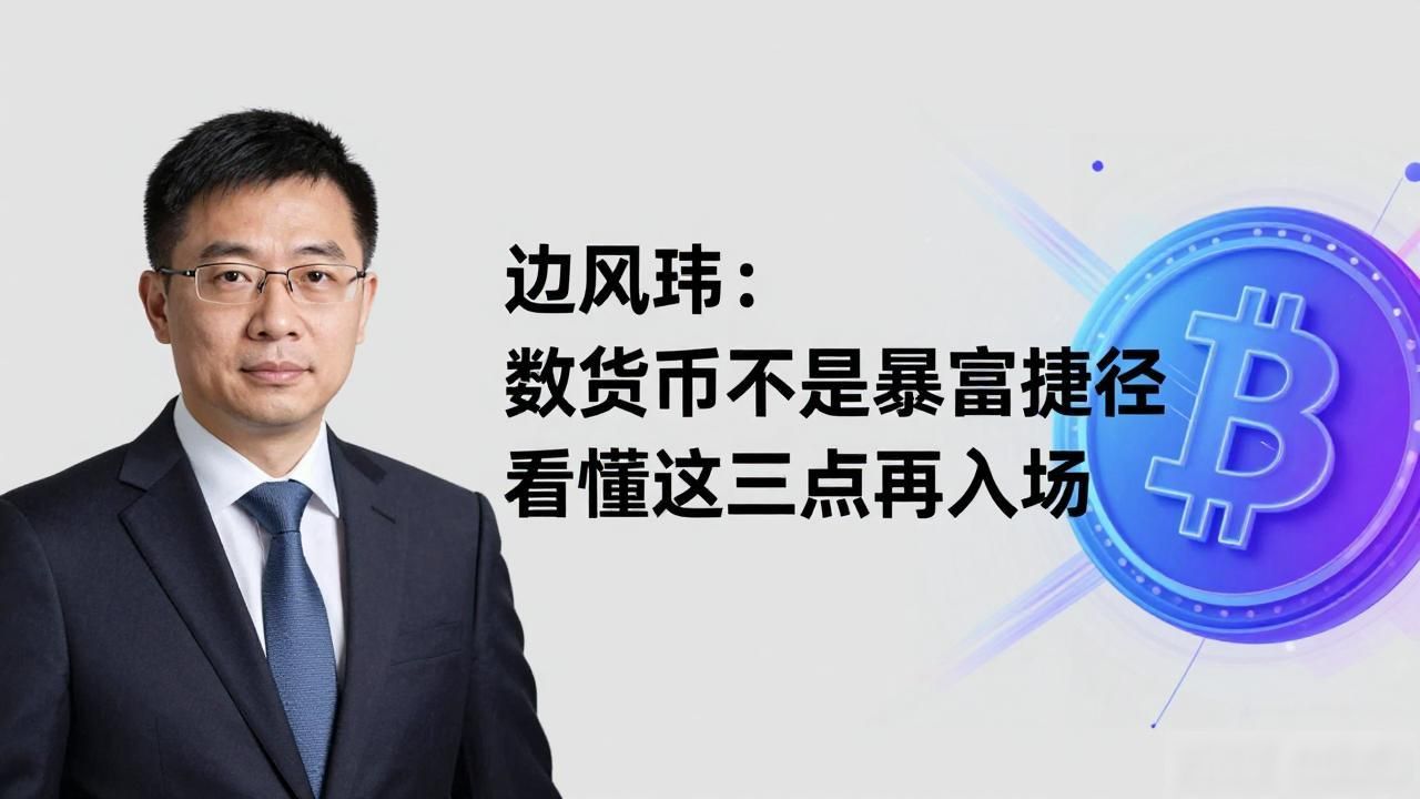 边风炜：数字货币不是暴富捷径，看懂这三点再入场