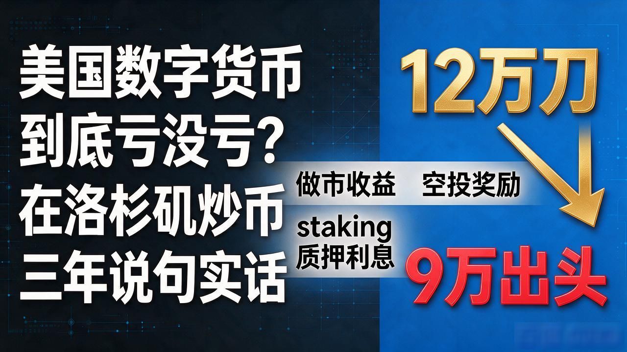美国数字货币到底亏没亏？在洛杉矶炒币三年说句实话