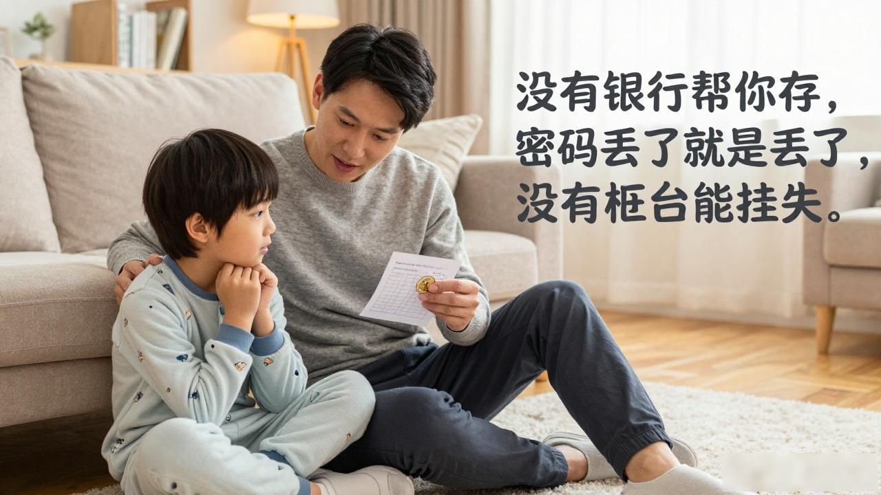 跟儿子讲数字货币这件事，我拿班级小纸条和游戏币打比方，他就不追问了