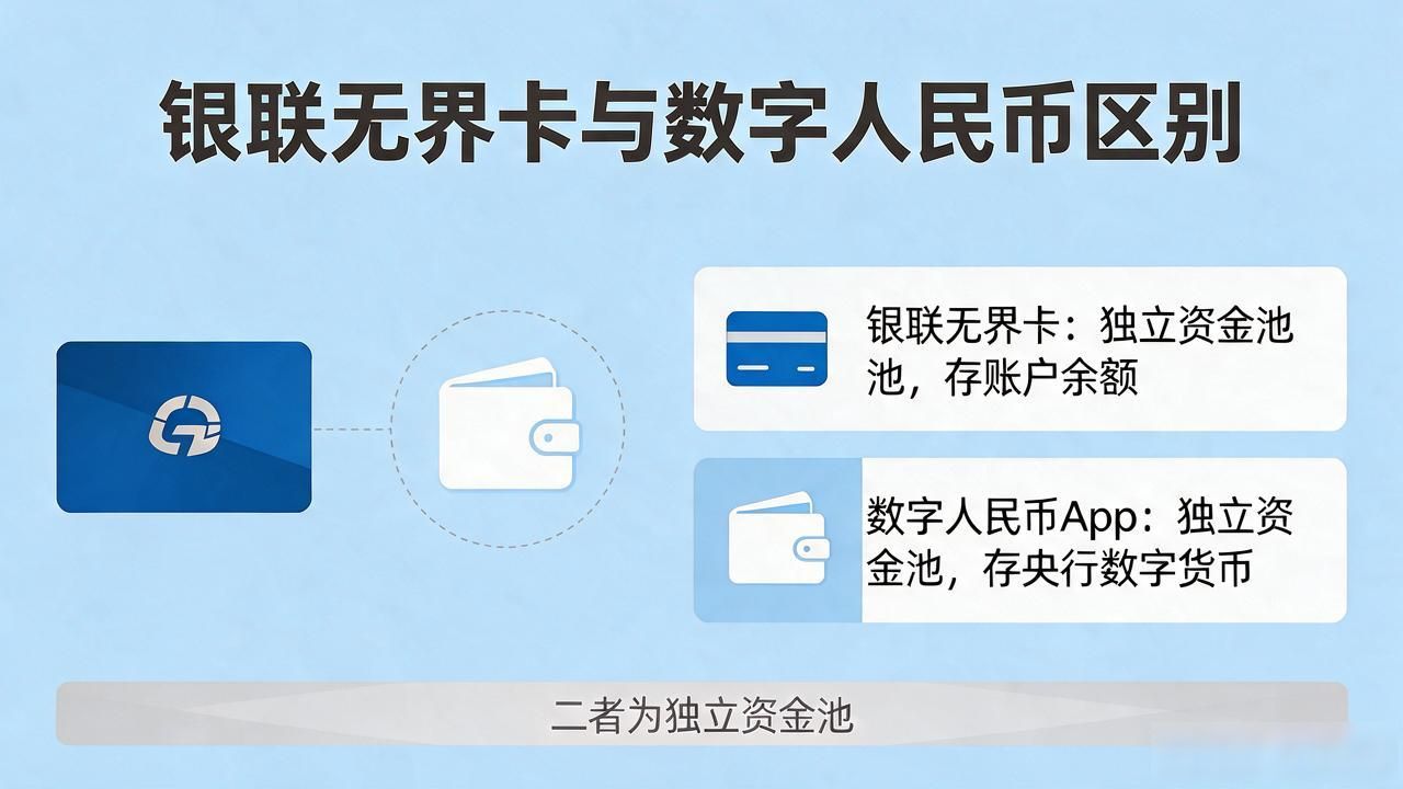 银联无界卡支持数字货币吗？二者具体区别一次讲清