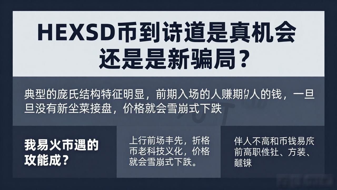 HEXSD币到底是真机会还是新骗局？