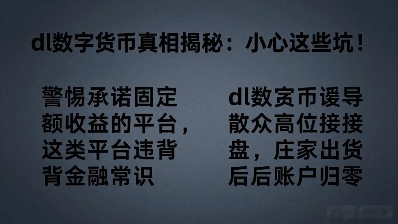 dl数字货币真相揭秘：小心这些坑！