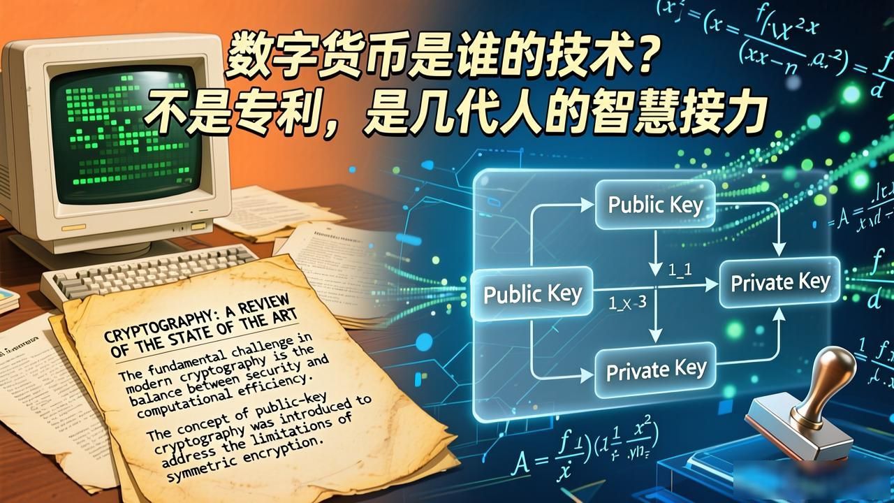 数字货币是谁的技术？不是专利，是几代人的智慧接力