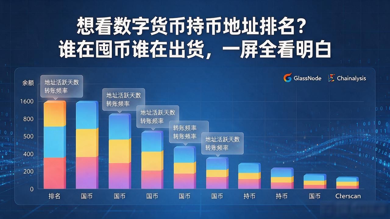想看数字货币持币地址排名？谁在囤币谁在出货，一屏全看明白