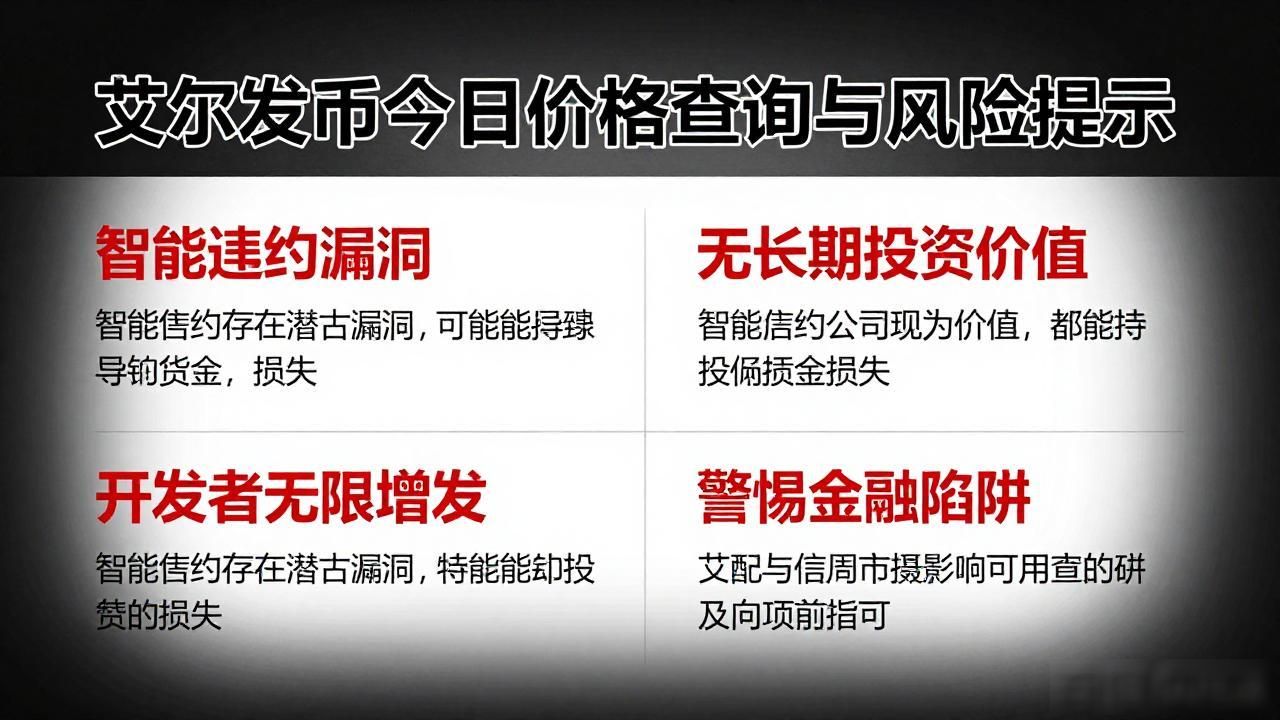 艾尔发币今日价格查询与风险提示