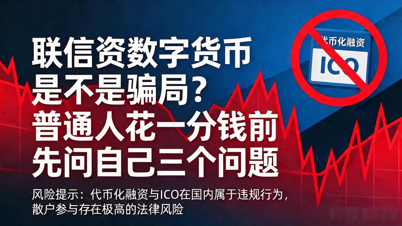 联信资数字货币是不是骗局？普通人花一分钱前先问自己三个问题