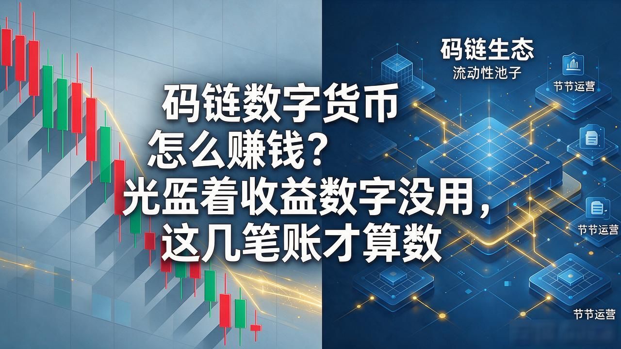 码链数字货币怎么赚钱？光盯着收益数字没用，这几笔账才算数