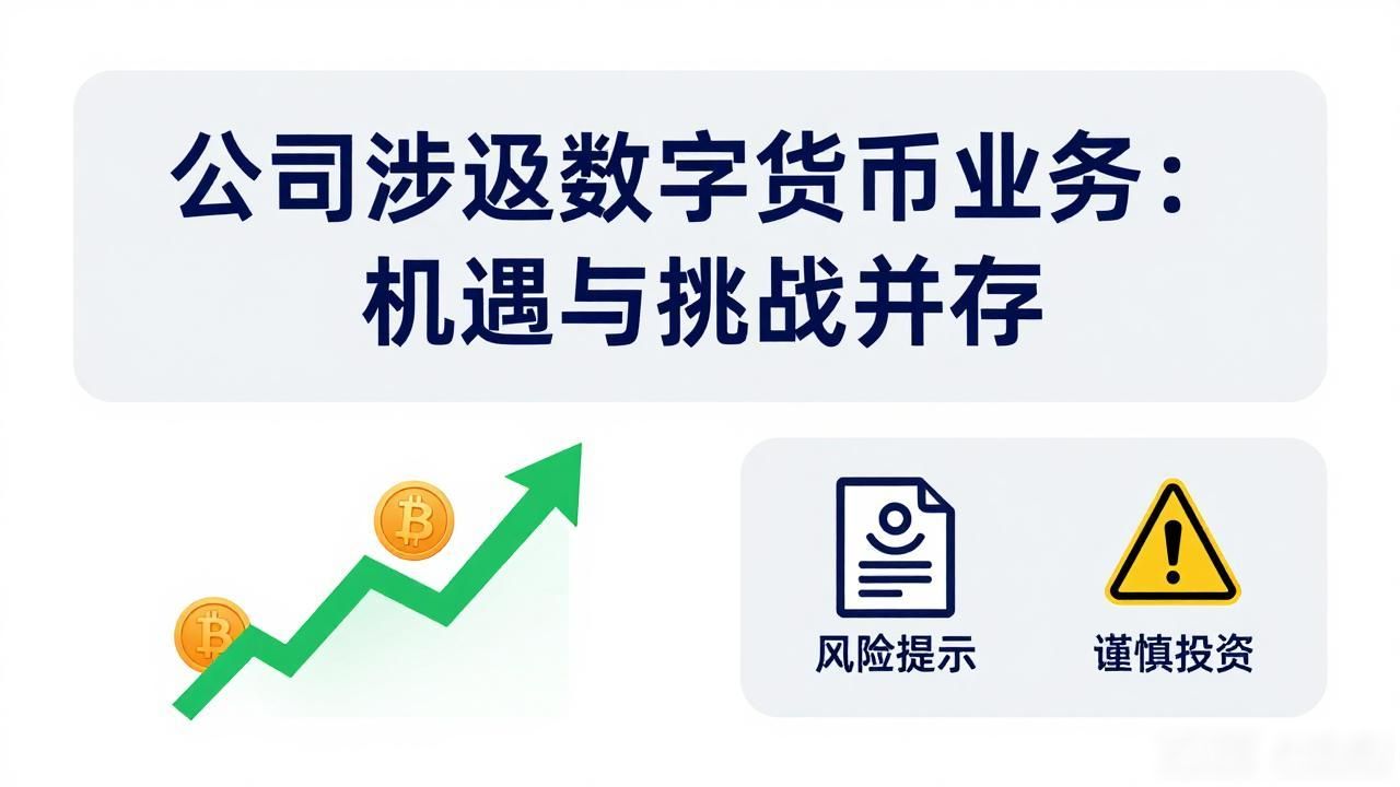 公司涉足数字货币业务：机遇与挑战并存
