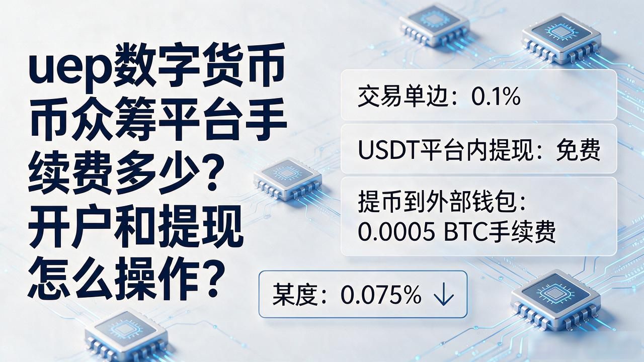 uep数字货币众筹平台手续费多少？开户和提现怎么操作