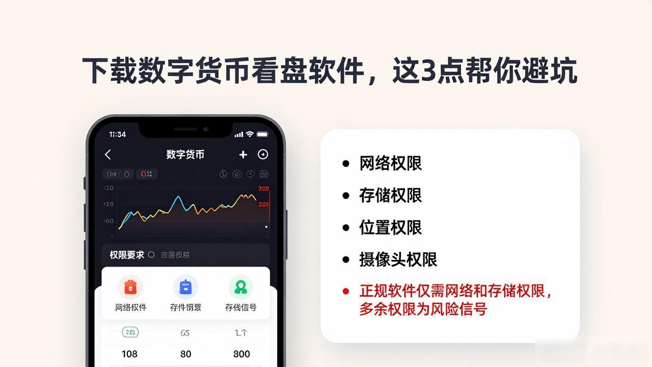 下载数字货币看盘软件，这3点帮你避坑