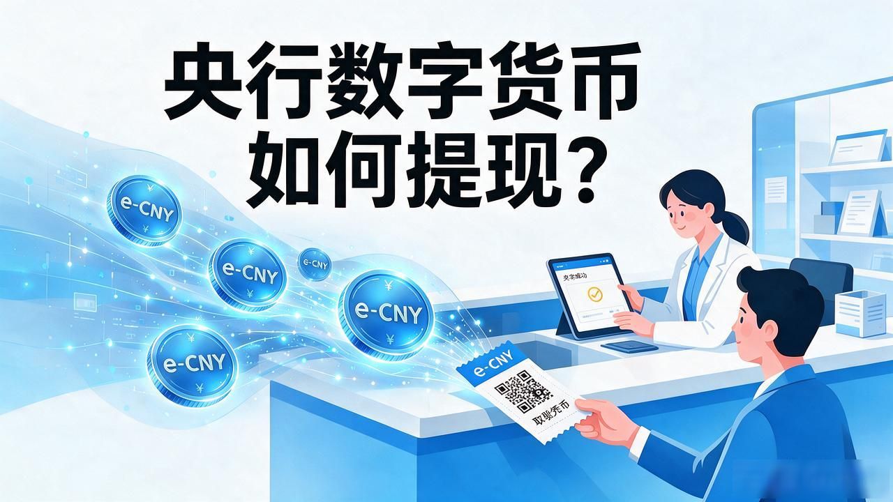 央行数字货币如何提现？一文讲清数字人民币取现全攻略